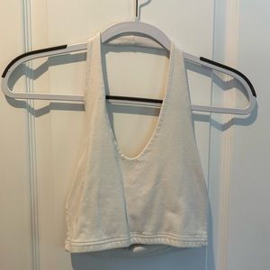 UNWORN White Brandy Melville Halter Top from Spring 2023 🤍🤍🤍
